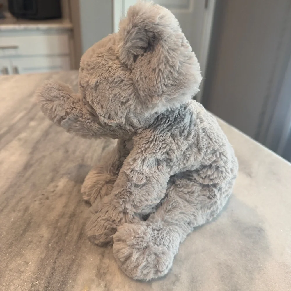 Gund Cozy Elephant 4059967 Plush in Soft Gray Floppy Weighted‎ Feet Cute Fuzzy